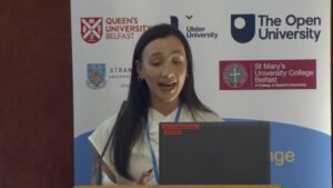 Screenshot of Claudia Allen presenting