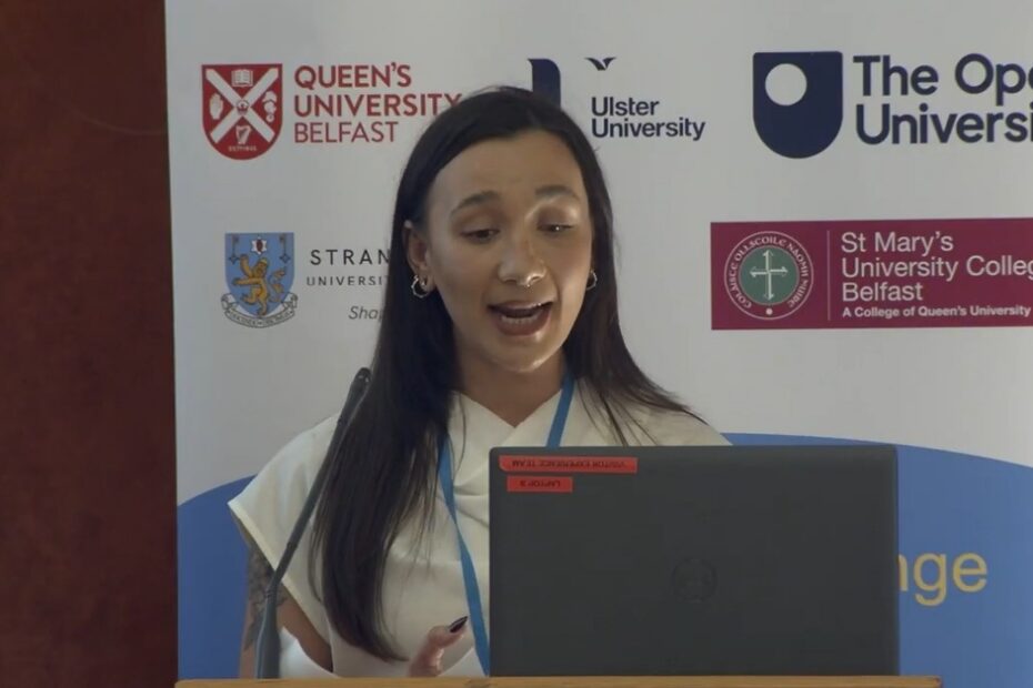 Screenshot of Claudia Allen presenting