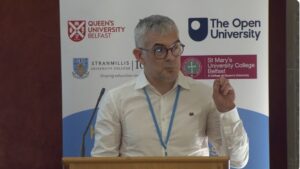 Screenshot of Justin Magee presenting