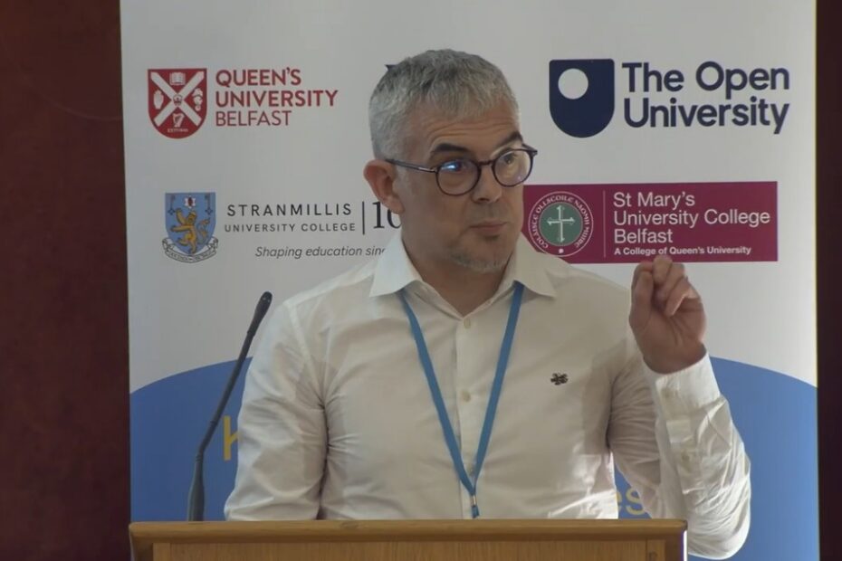 Screenshot of Justin Magee presenting