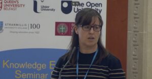 Image of Prof Michelle Butler delivering presentation