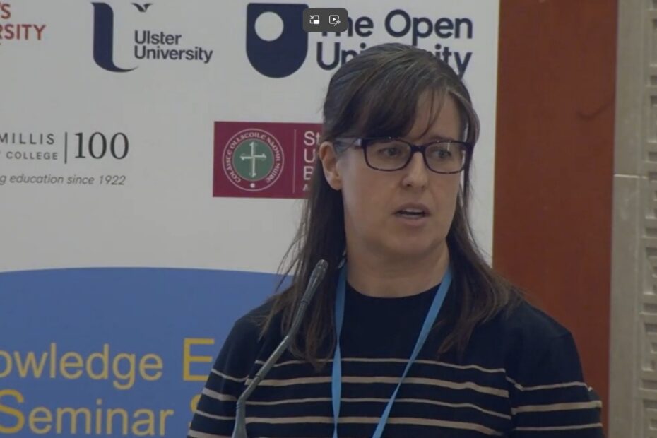 Image of Prof Michelle Butler delivering presentation