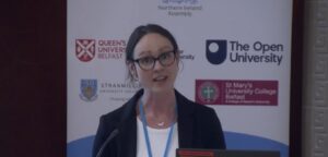 Image of Dr Elaine Stewart presenting at Seminar