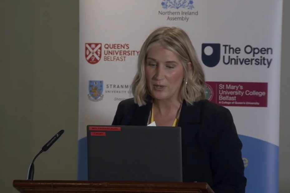 Image of Dr Finola Ferry presenting