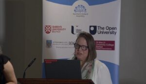 Image of Dr Kristen Reid presenting