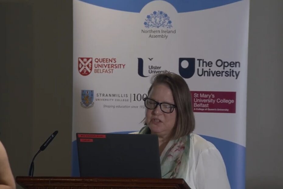 Image of Dr Kristen Reid presenting