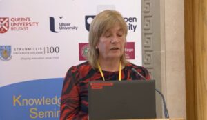 Image of Paula Devine delivering presentation